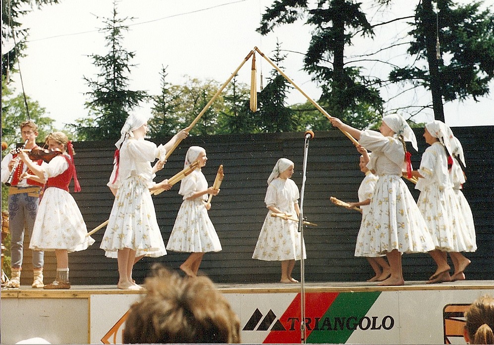 Vystoupení před DK Zlín září 1989
